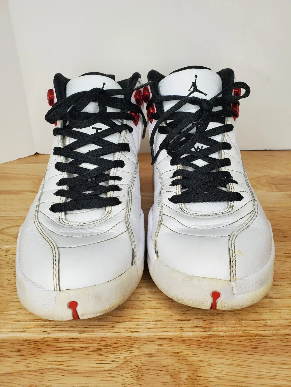 Air Jordan 12 Retro Twist Sneakers Mens 11 White Red CT8013-106